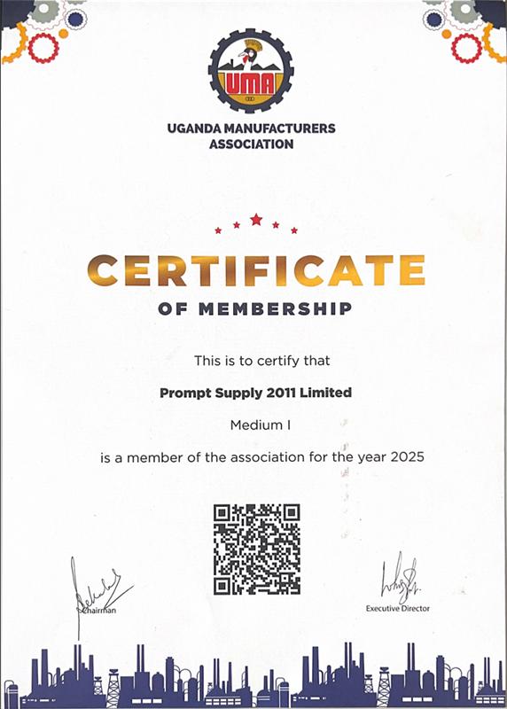 UMA Membership Certificate